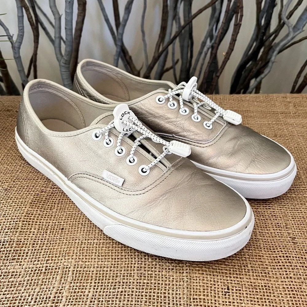 Vans Satin Lux Gold Sneakers Size 10.5 Women’s